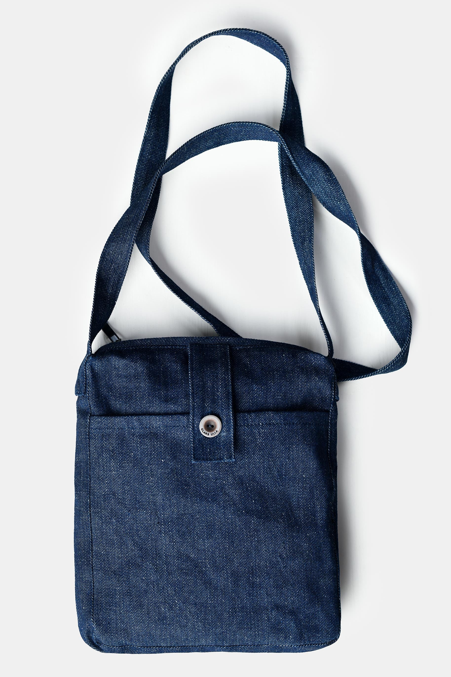 Denim bag with shoulder strap