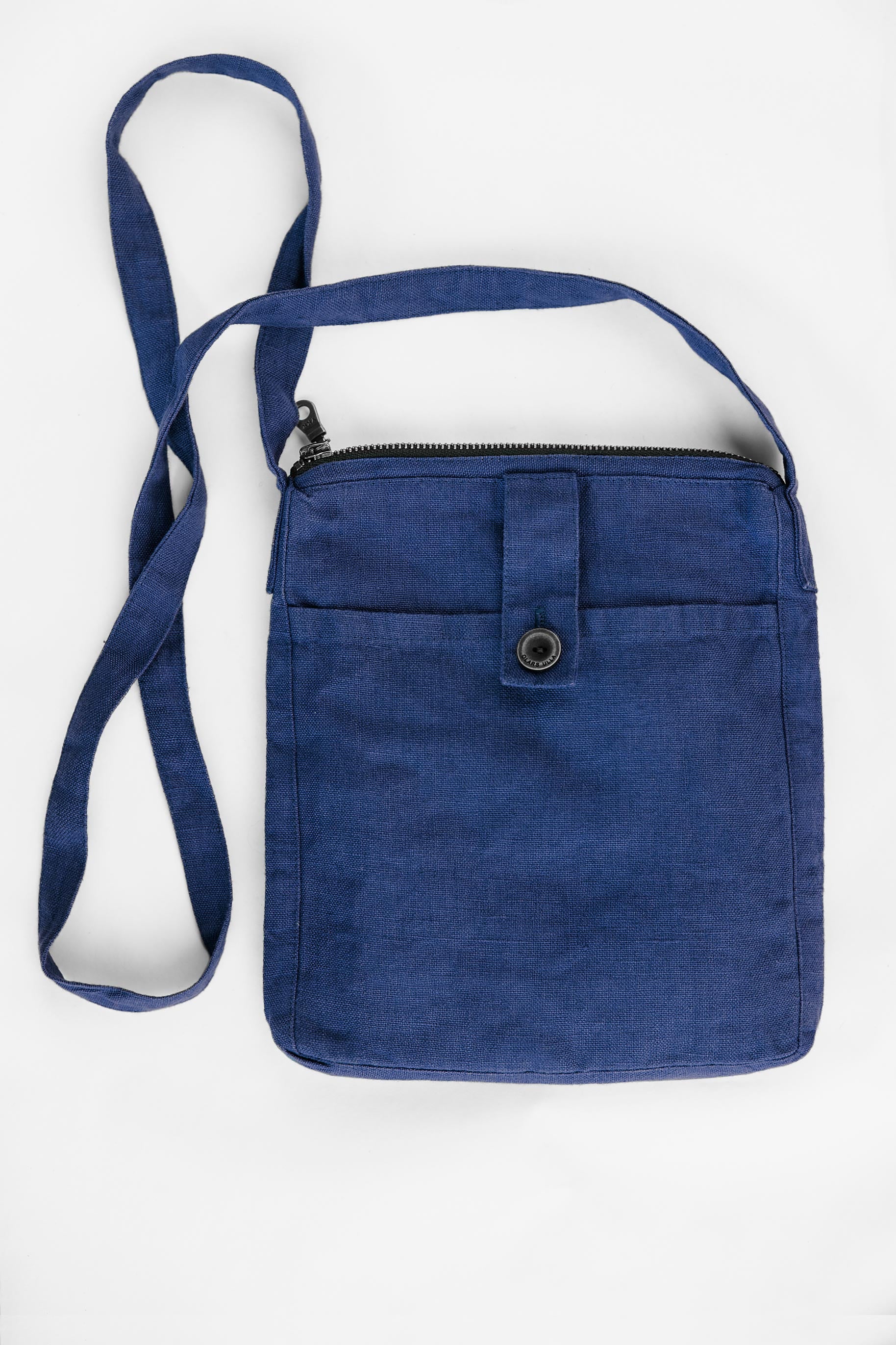 Linen bag with shoulder strap