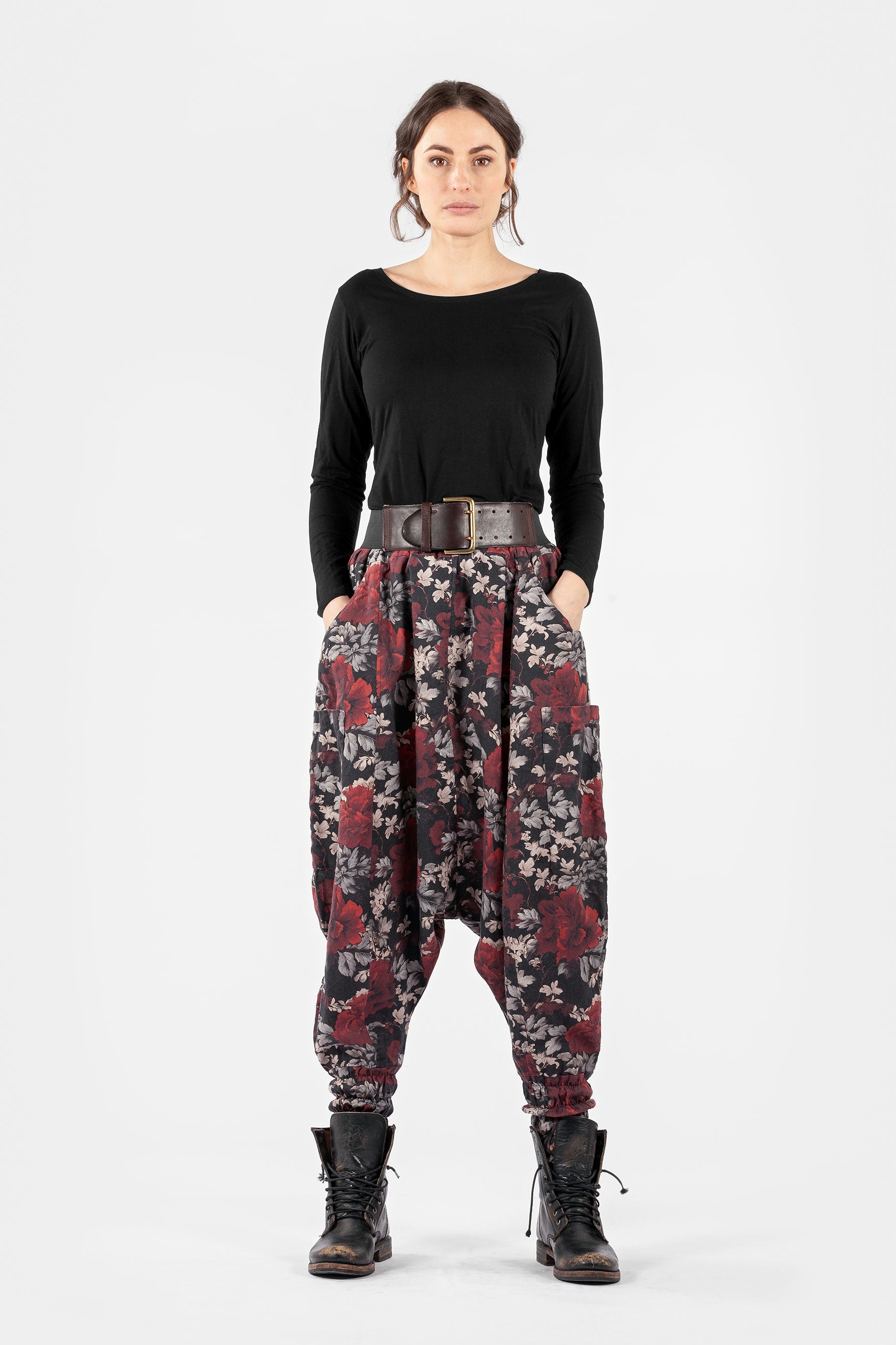 Linen harem pants